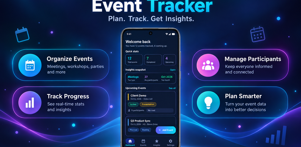 Event Tracker app overview